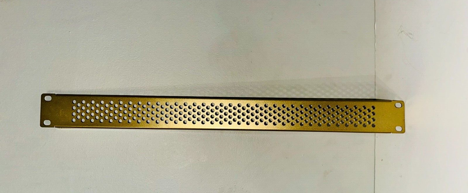 1U 19” Rack Panel – Metallic Gold Vented Steel – Audio/Server Mount Cover