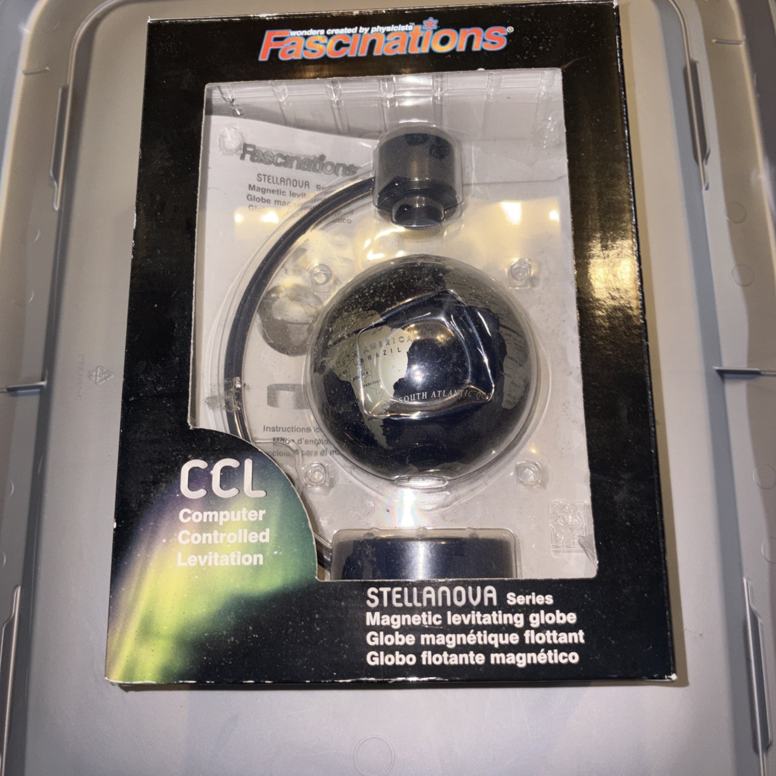 Magnetic Levitating Globe Fascinations Stellanova Series Computer Control - BLUE