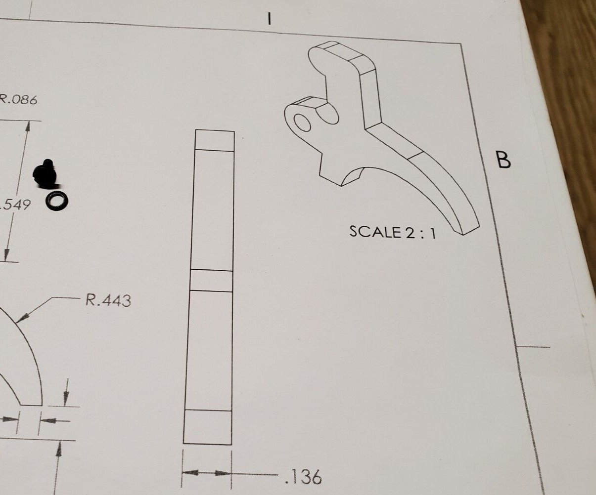 Benjamin 310, 312, 317 rifle safety screw & washer only.