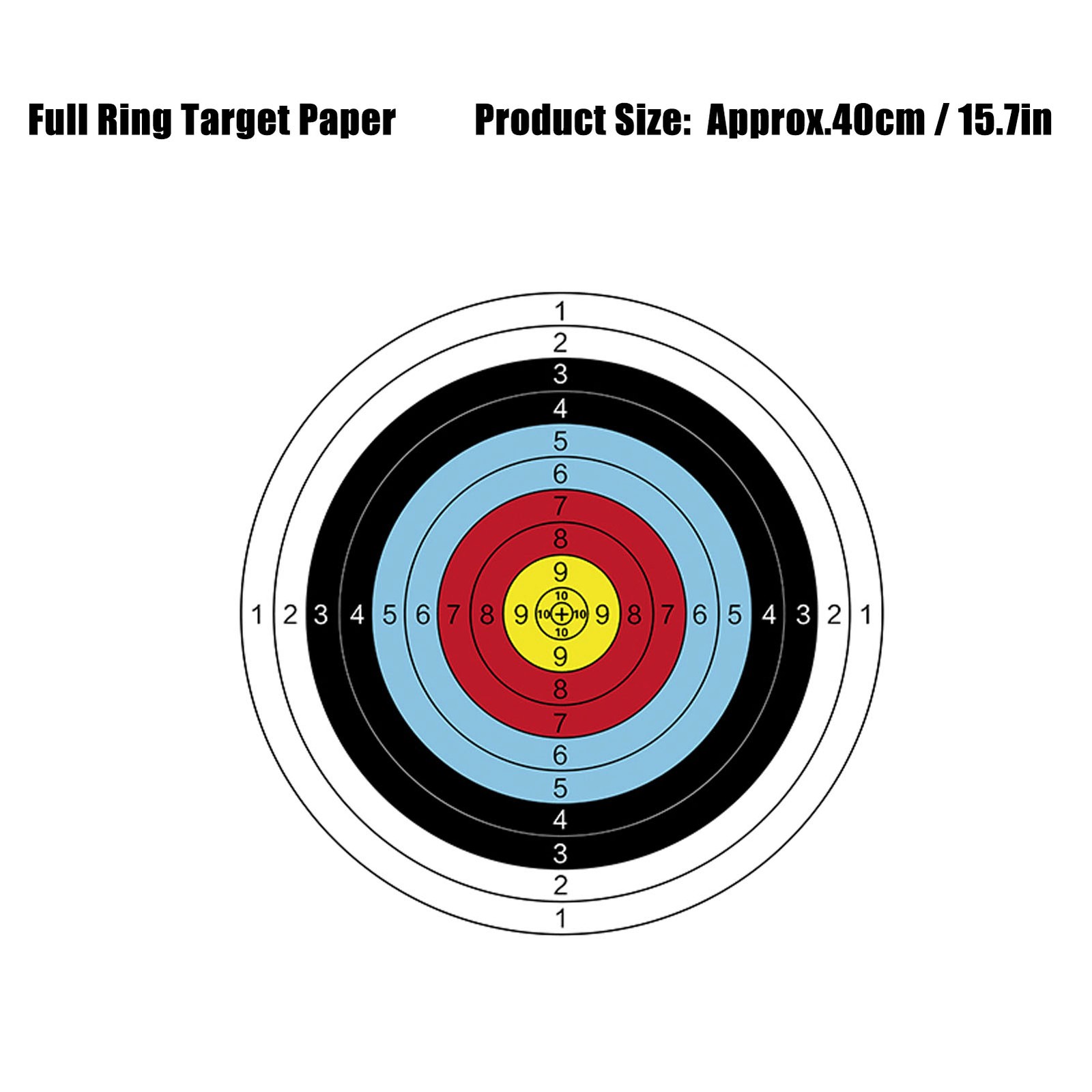 30 PCS Archery Target Paper Recurve Compound Pulley Bow Full Shooting NY