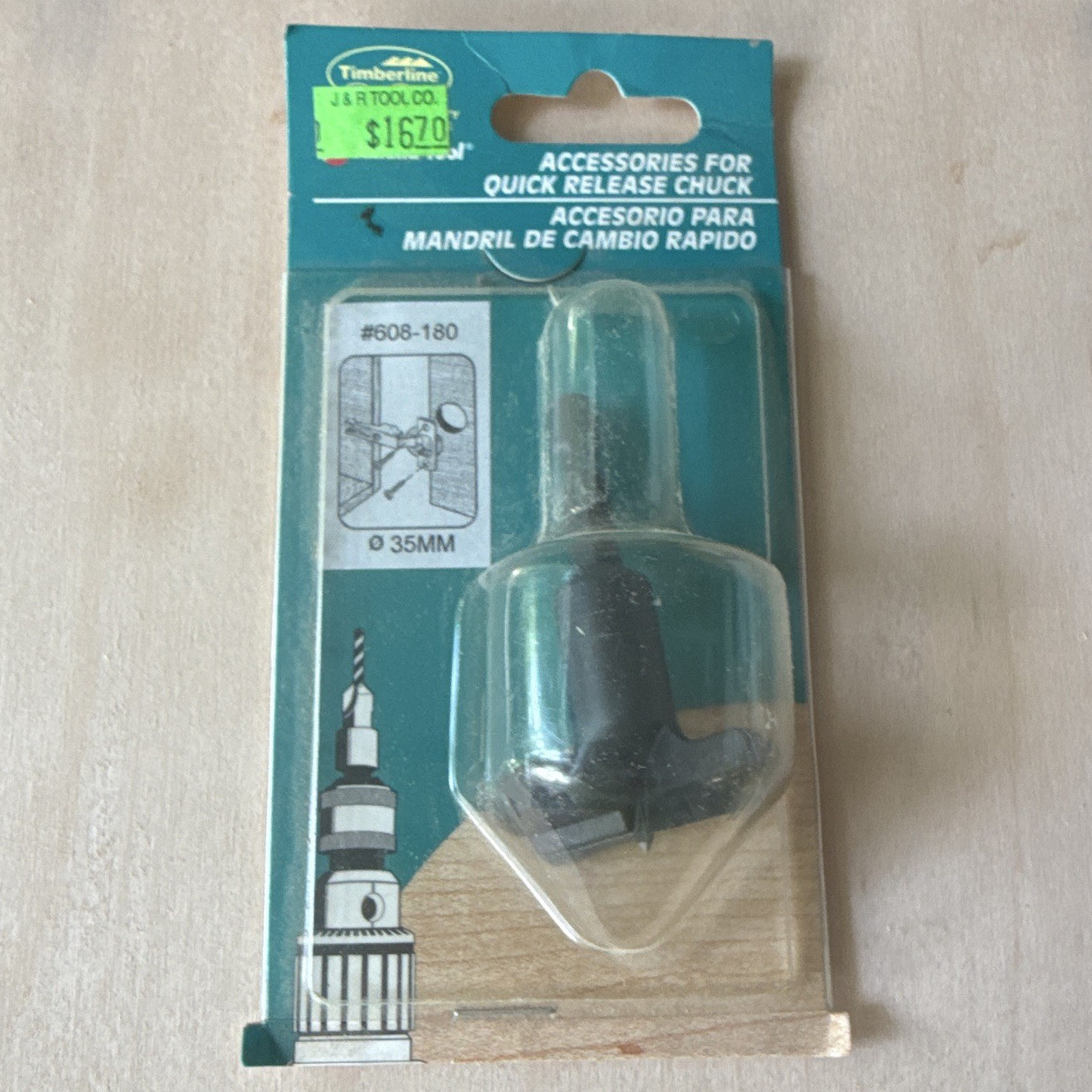 Timberline Quick Release Chuck Accessory Integral Shank 35mm 608-180