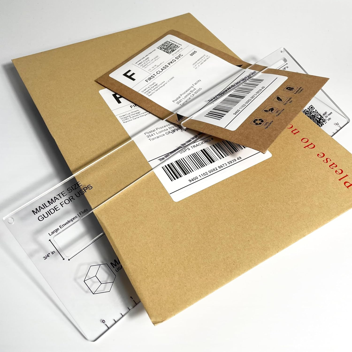 Shipping Guide for USPS | Mail Sizer, Mail Measure, Slot Template, Letter & E...