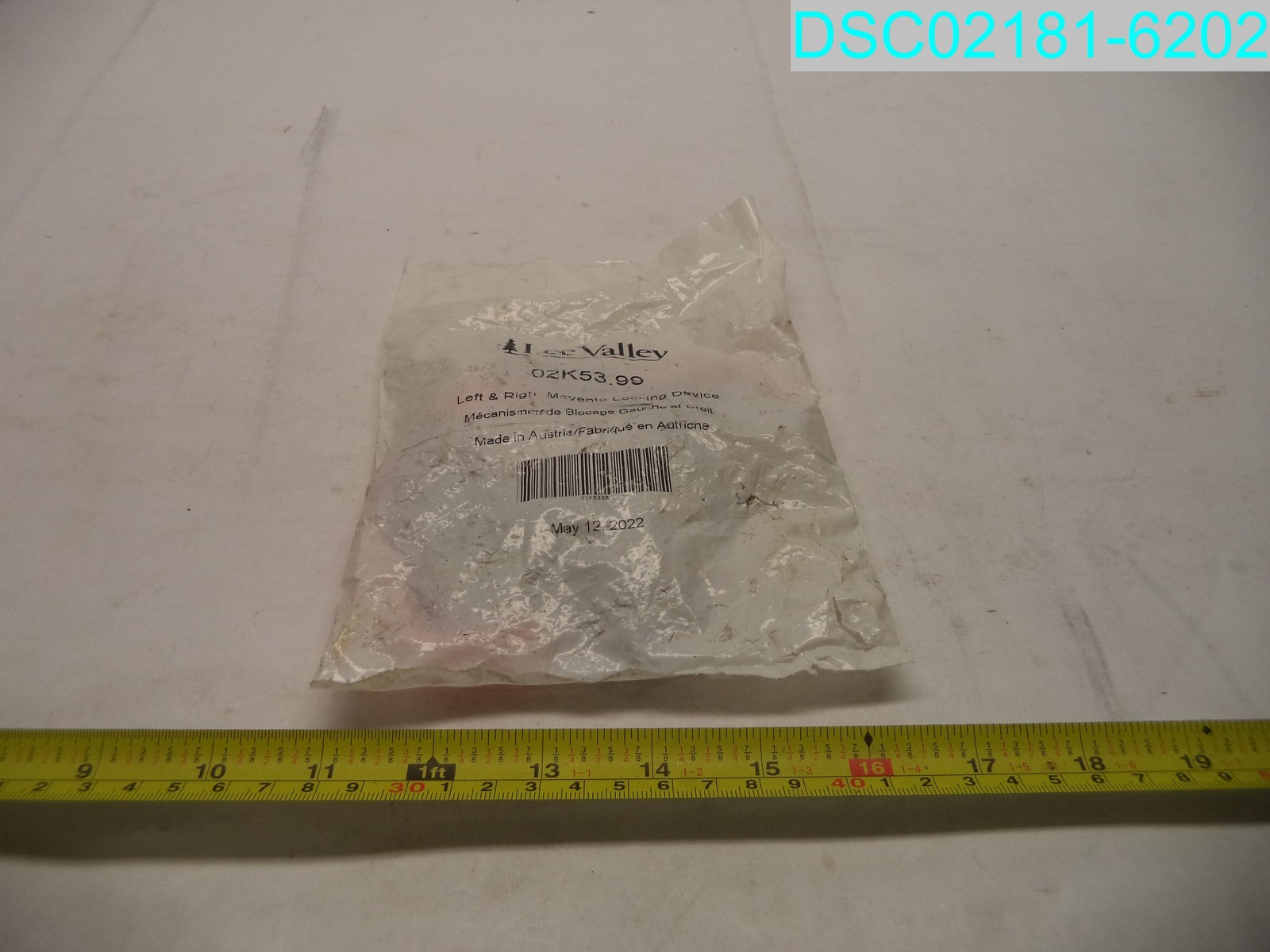 Lee Valley Locking Devices L & R 02k53.99