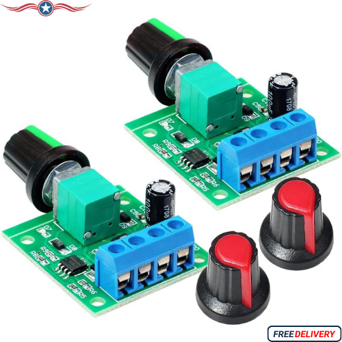 2pcs PWM Low Voltage Motor Speed Controller DC 1.8V 3V 5V 6V 12V 2A 1803BK 18...