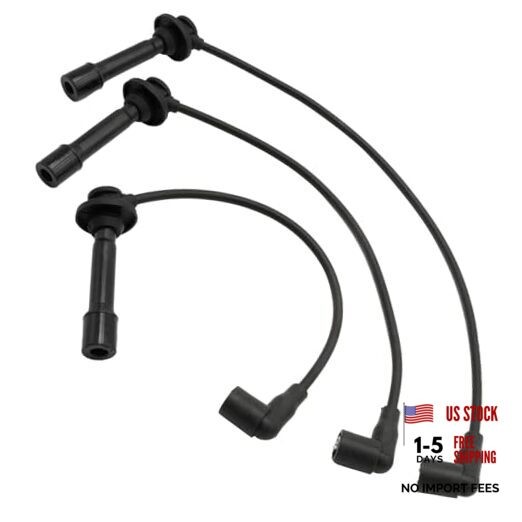 3 Pack 21150-0013 High Tension Cable for Kawasaki Ignition System Replacement
