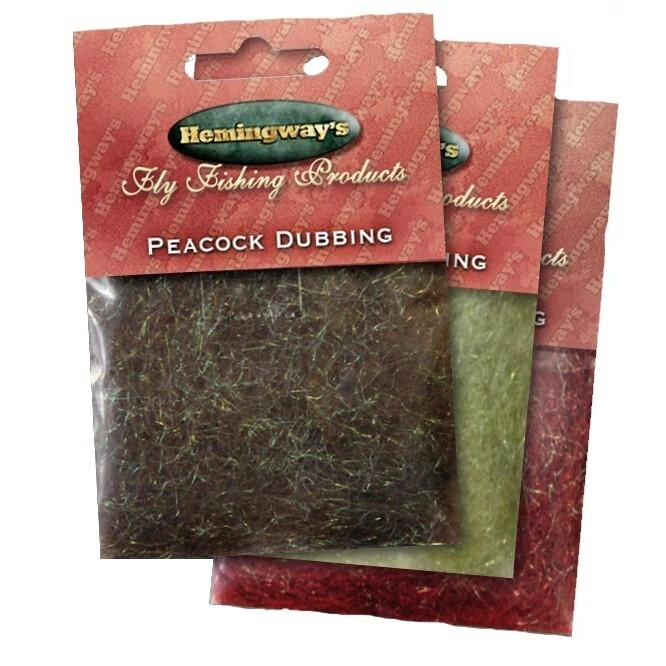 Hemingway's Peacock Dubbing Packets (HMG-D-P-) * New 2025 Stocks *