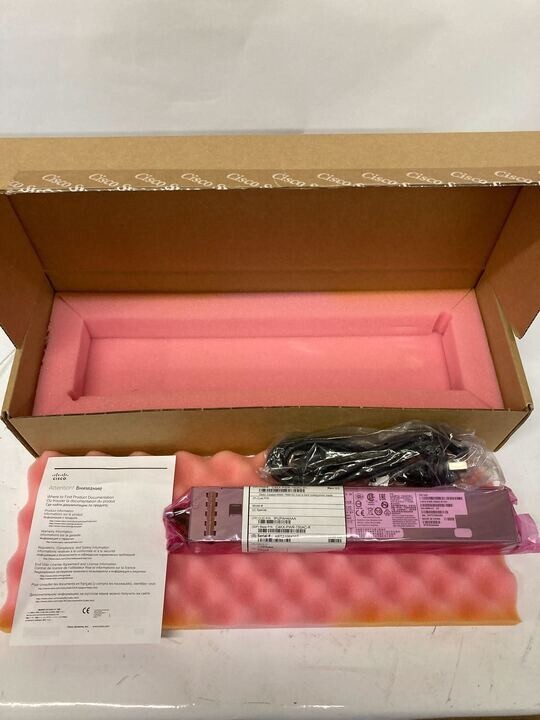 Sealed Cisco C4KX-PWR-750AC-R Catalyst 4500X 750W AC Power Supply with cable