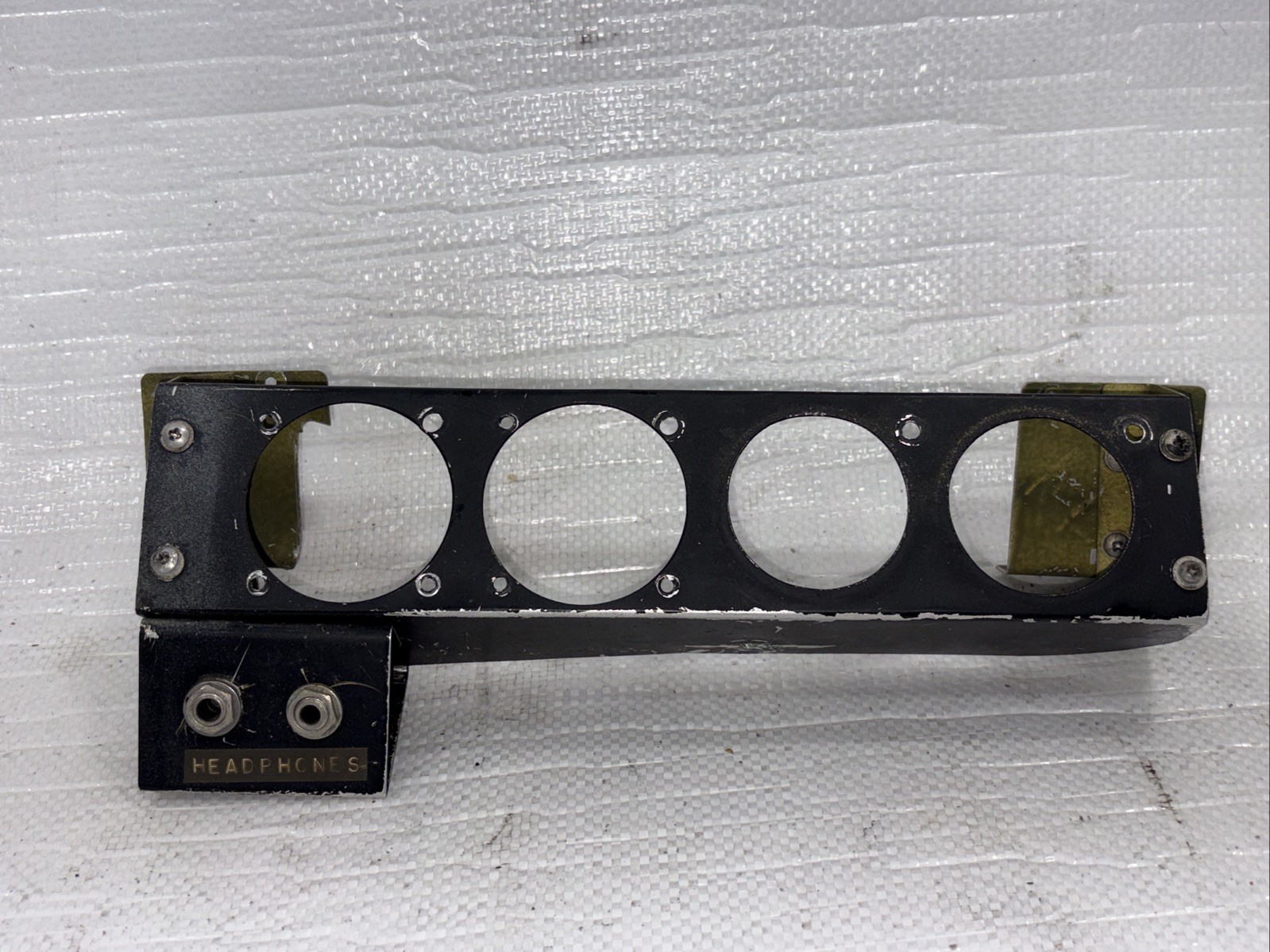 Avionics￼Mounting Panel W/Headphone Jack 2”x2 / 2.25”x2