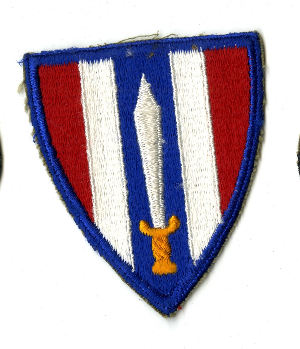 European Civil Affairs Division White Back Patch WWII Vintage