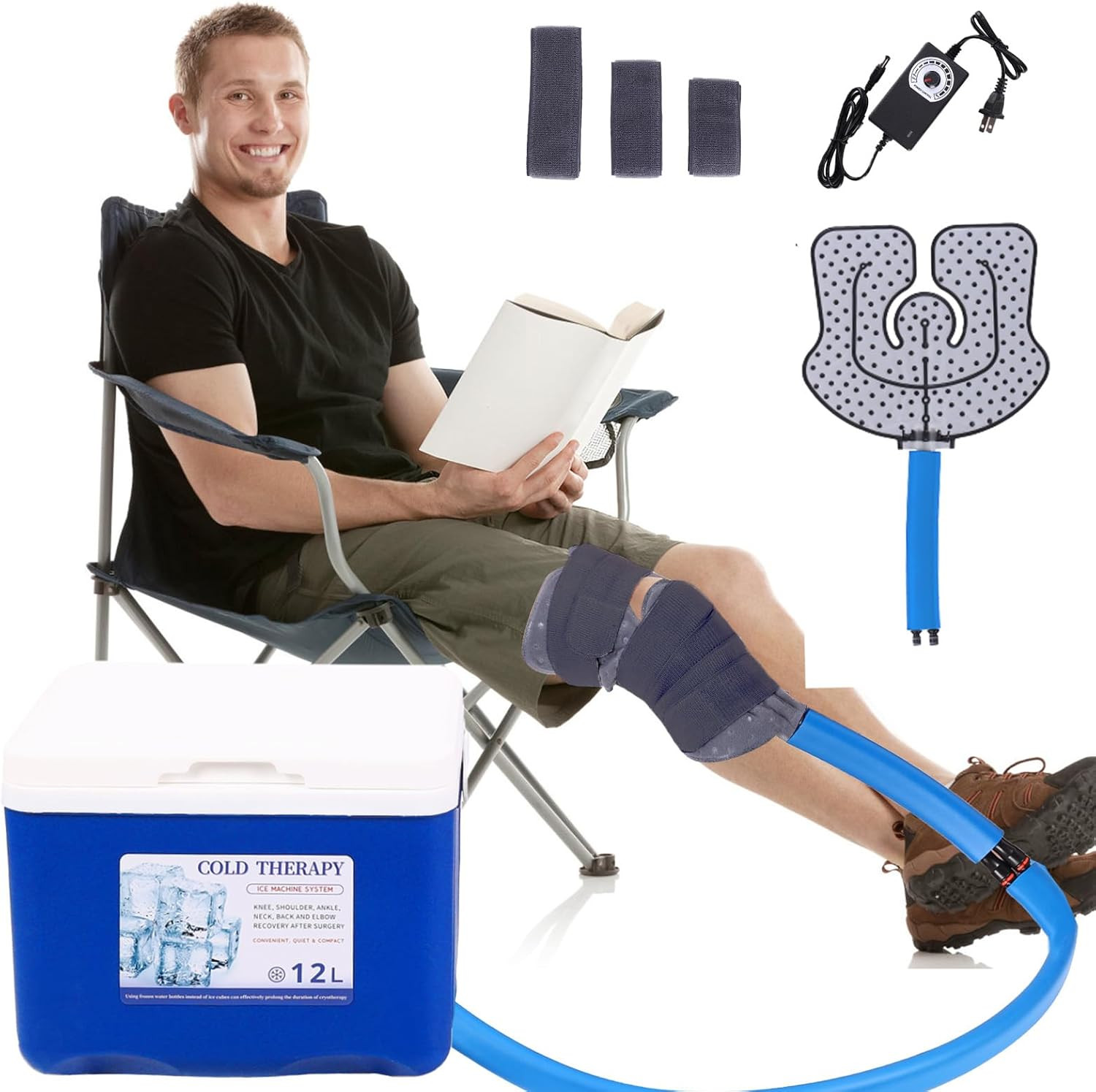 Cold Therapy Machine, Cryotherapy Freeze Kit System for Knee Replacement, Ice Ma