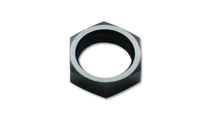 Vibrant 10693 Bulkhead Fitting Nut - 8 AN - Black Anodized Aluminum