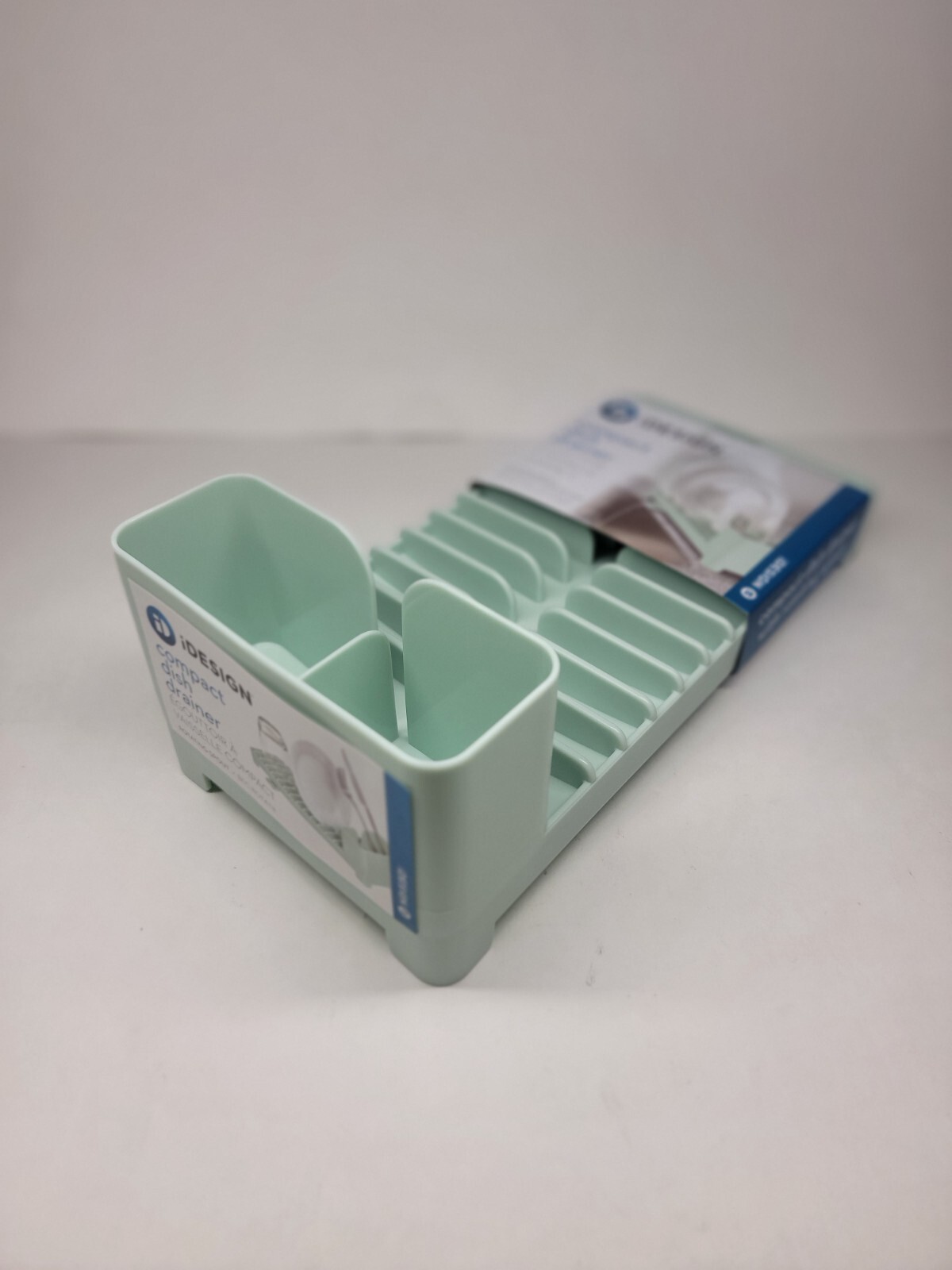 iDesign Kitchen Countertop Utensil Caddy. Compact Dish Drainer