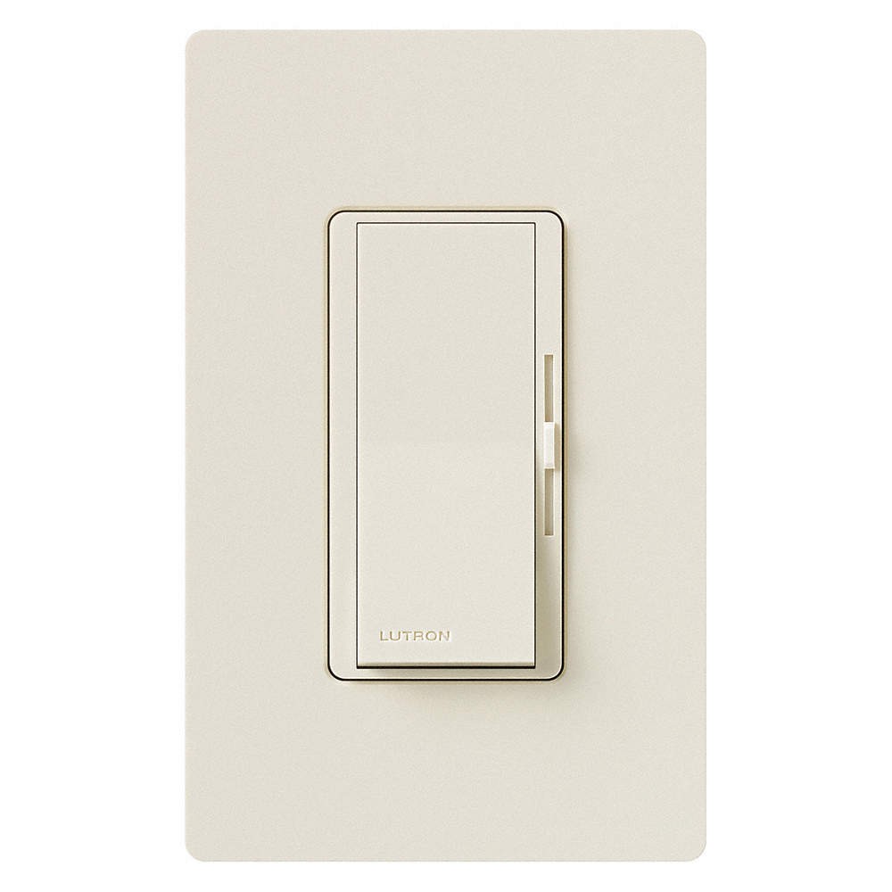 LUTRON DVSTV-LA Lighting Dimmer,Light Almond 36WH28
