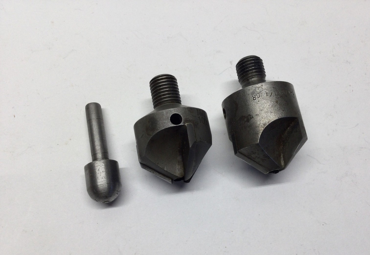 2) 7/16- 20 Threaded Carbide Tipped Jumbo Countersinks ~ Aircraft Tools