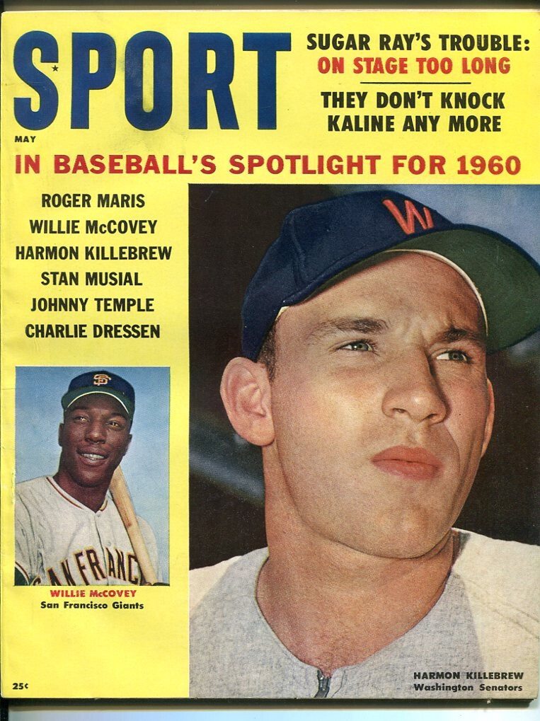 May 1960 Sport Magazine Harmon Killebrew Willie McCovey  No Label NMT 79679