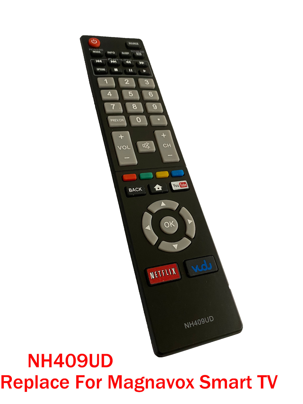 New Remote for Magnavox TV NH419UD,NH400UD NH402 NH404UD NH405UD NH401UD NH410UP