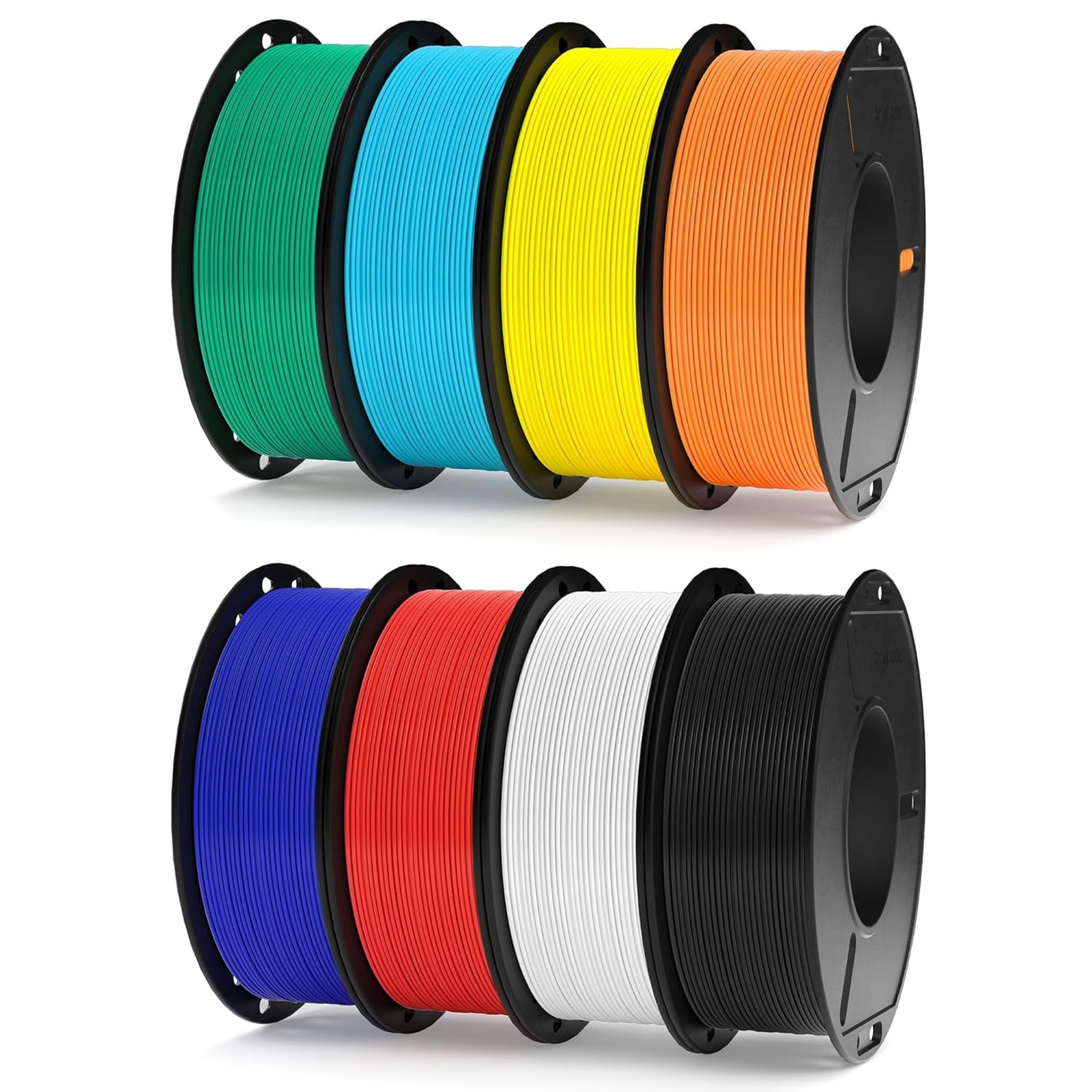 250g PLA Plus Filament Bundle 1.75mm Multicolor 3D Printer Filaments 8 Pack