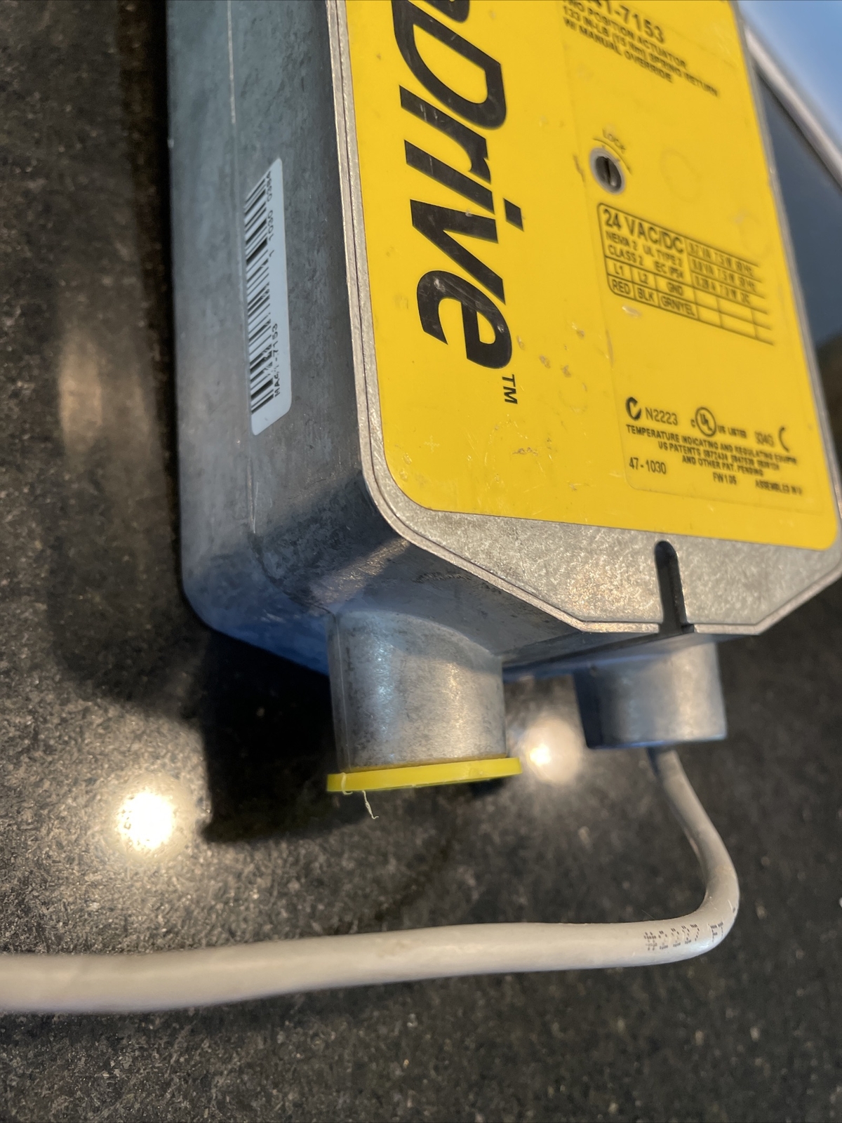 DURADRIVE SCHNEIDER INVENSYS MA41-7153 TWO POSITION ACTUATOR 24VAC/DC