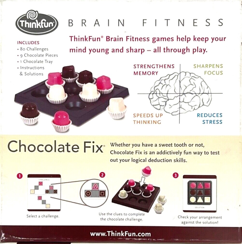 Chocolate Fix Game Individual Replacement Pieces Think Fun Logic Game You Pick