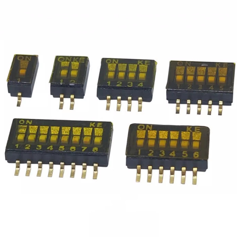 1.27MM DIP Switches ON-OFF 1P/2P/3P/4P/5P/6P/8P/10P KE SMT DIP Switches