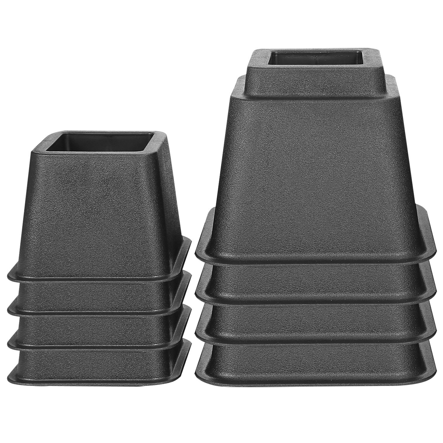 8Pcs Bed Risers Furniture Risers Heavy Duty Bed Sofa Table Chair Lifts Stackable