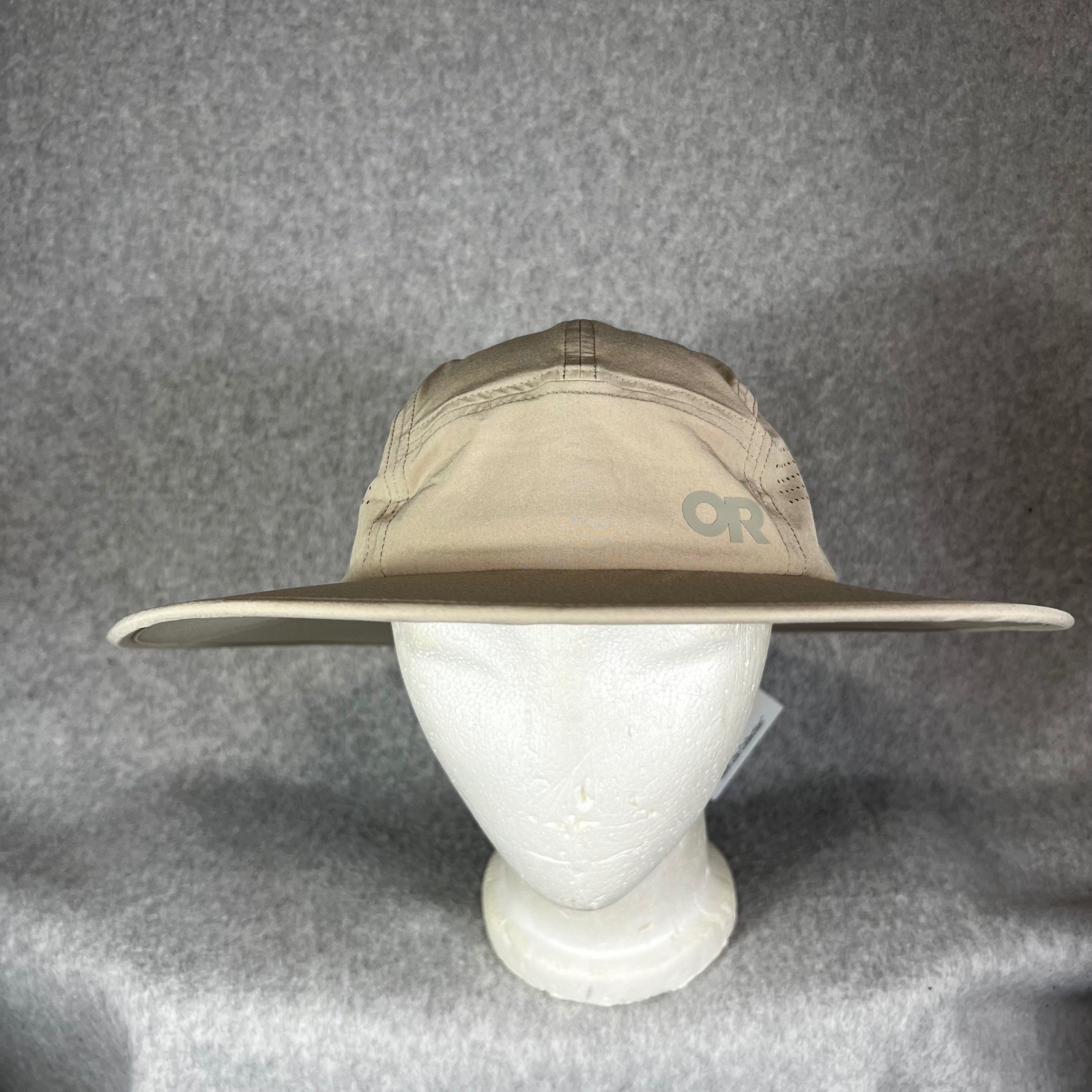 Outdoor Research L XL Swift Lite Brimmer Hat Pro Khaki Wide Brim Gorpcoe Fishing