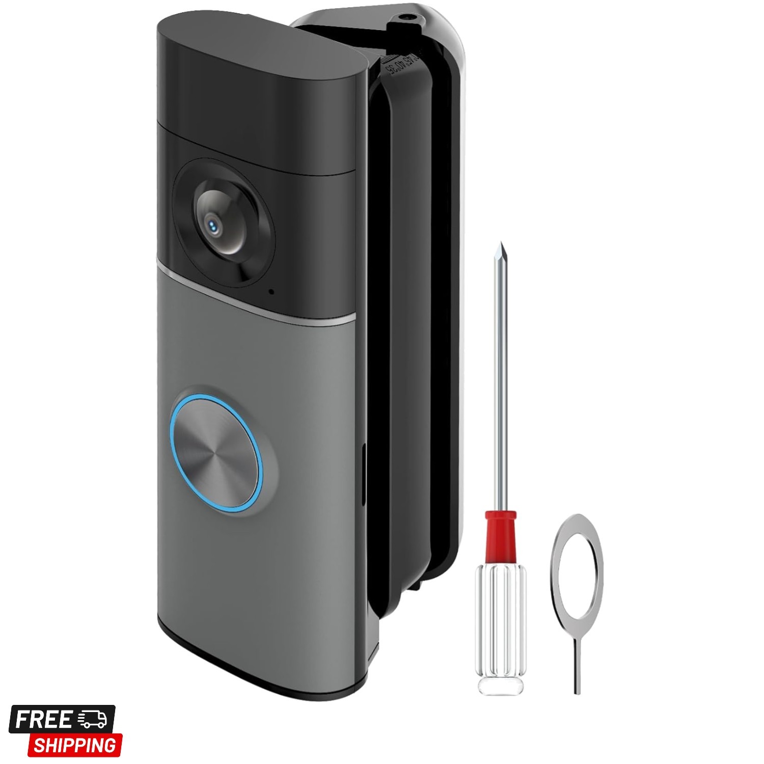 Ring Doorbell Angle Mount, 30-55° Adjustable Door Mount for Newest Ring Wired...