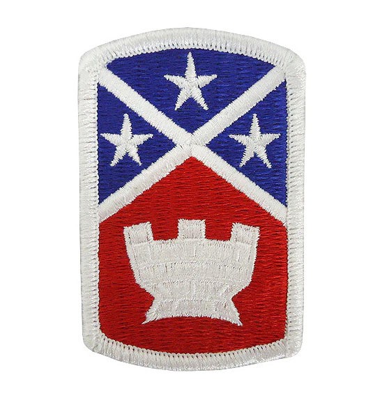 194th Engineer Brigade Color Patch with Hook Fastener-Veteran Owned Business