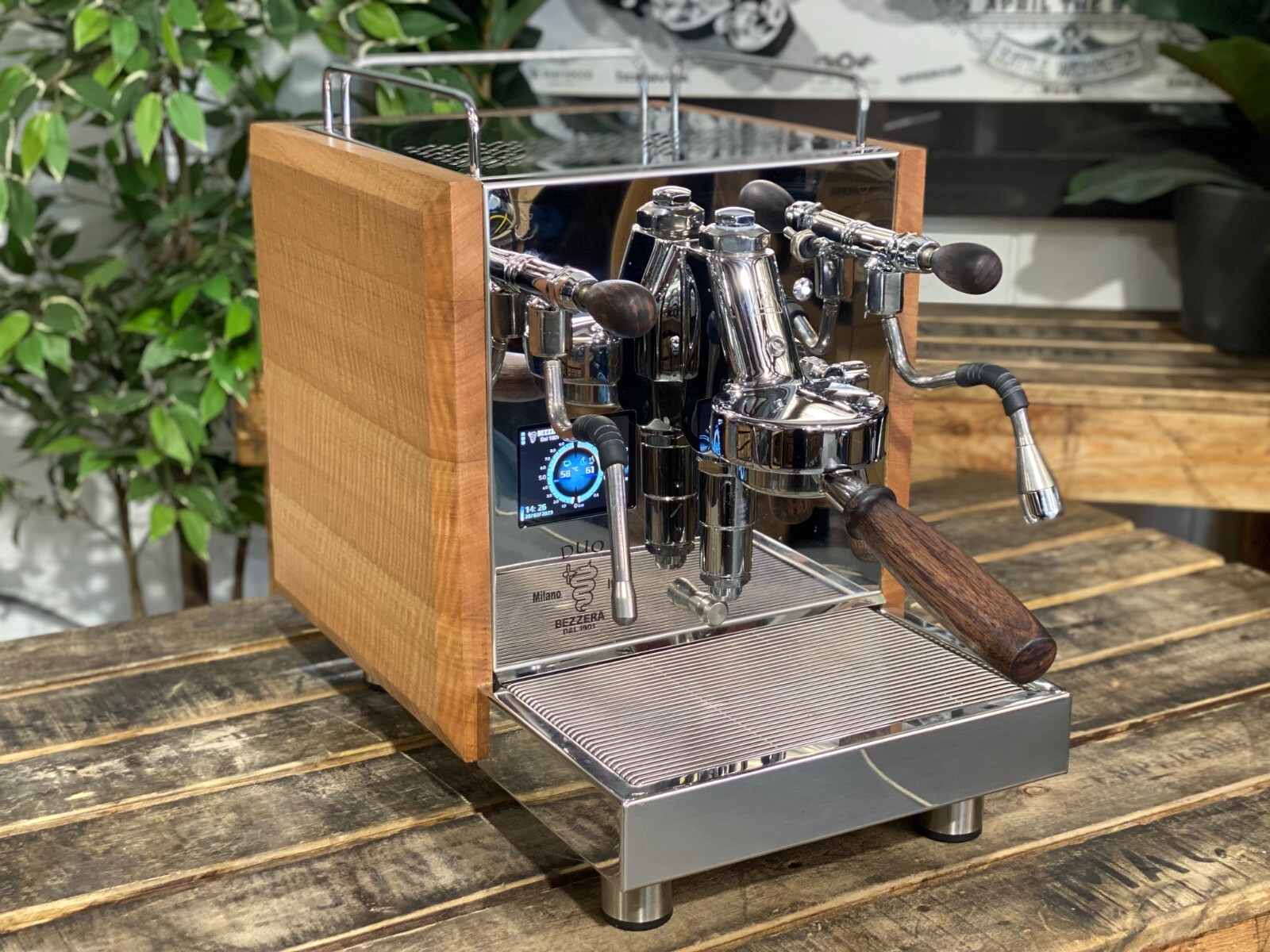 BEZZERA DUO MN FULL CUSTOM TIMBER 1 GROUP DEMO ESPRESSO COFFEE MACHINE DOMESTIC