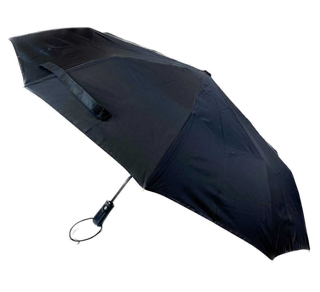 Men's Compact Auto Open Auto Close Umbrella Textured Handle