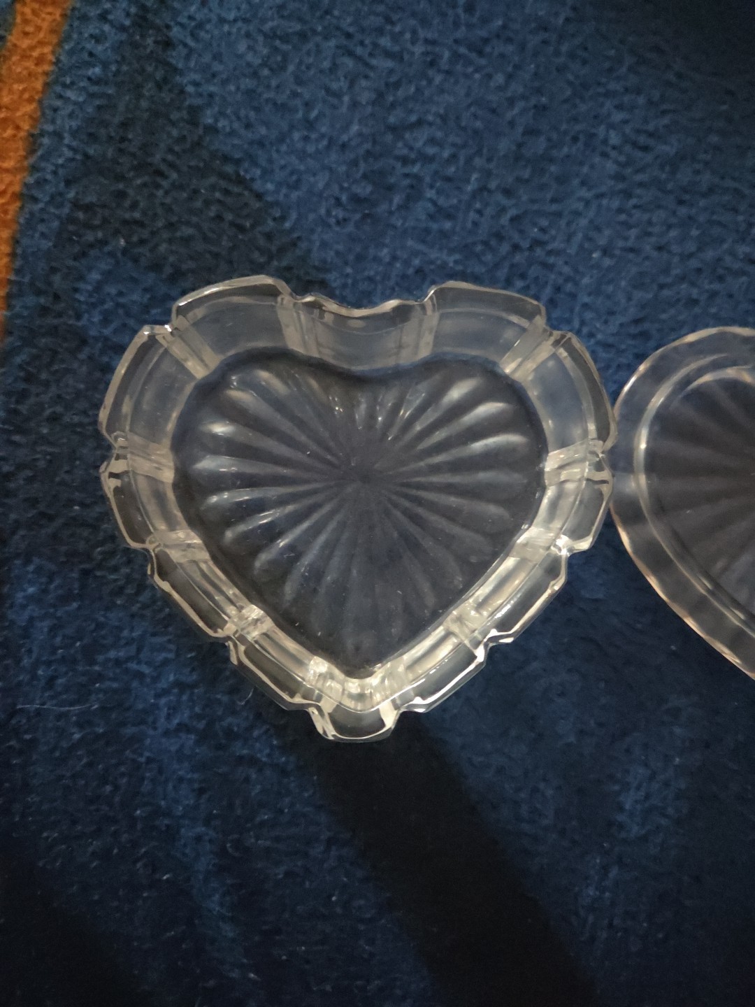 9cm Heart Shaped Box 24% Lead Crystal