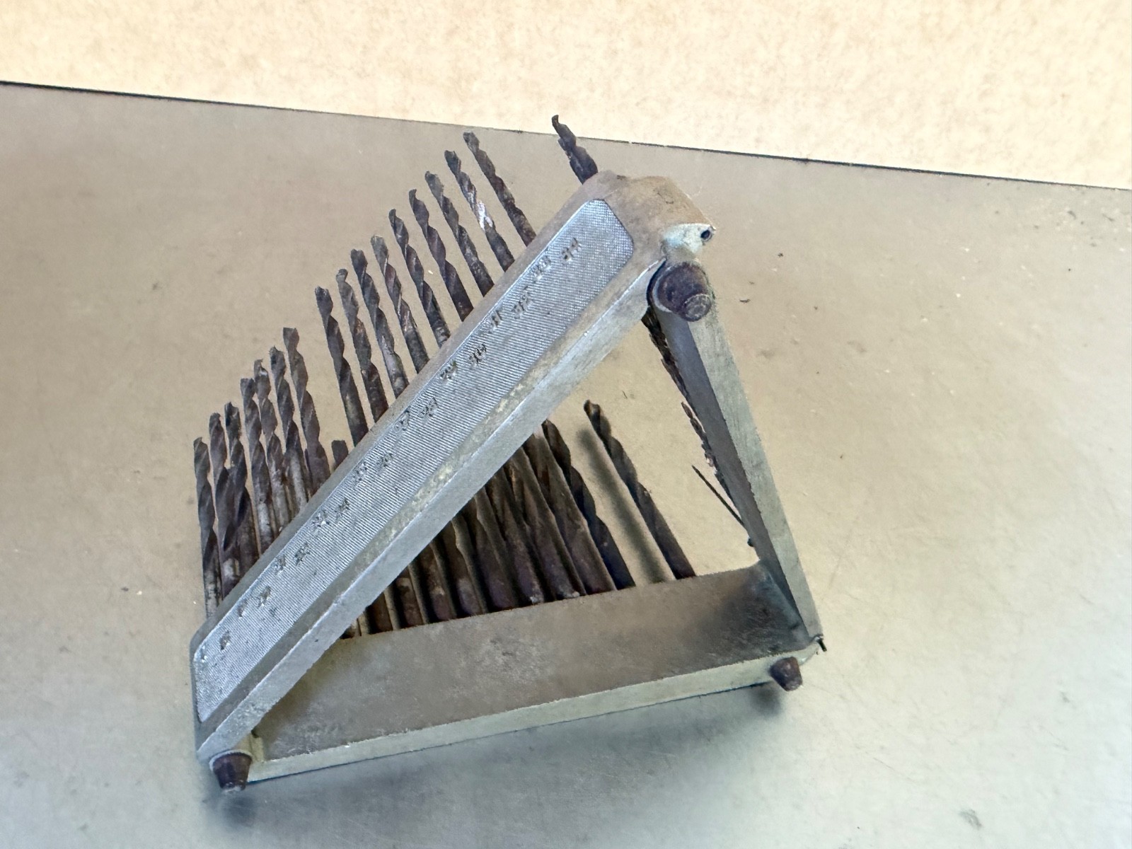Morse Twist Drill and Machine Co. Folding Bit Holder Stand Index