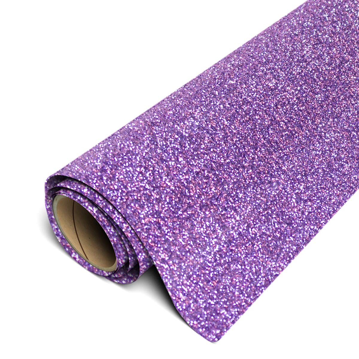 Glitter HTV 11.8"x5ft Roll - Iron On Heat Transfer Vinyl Lilac