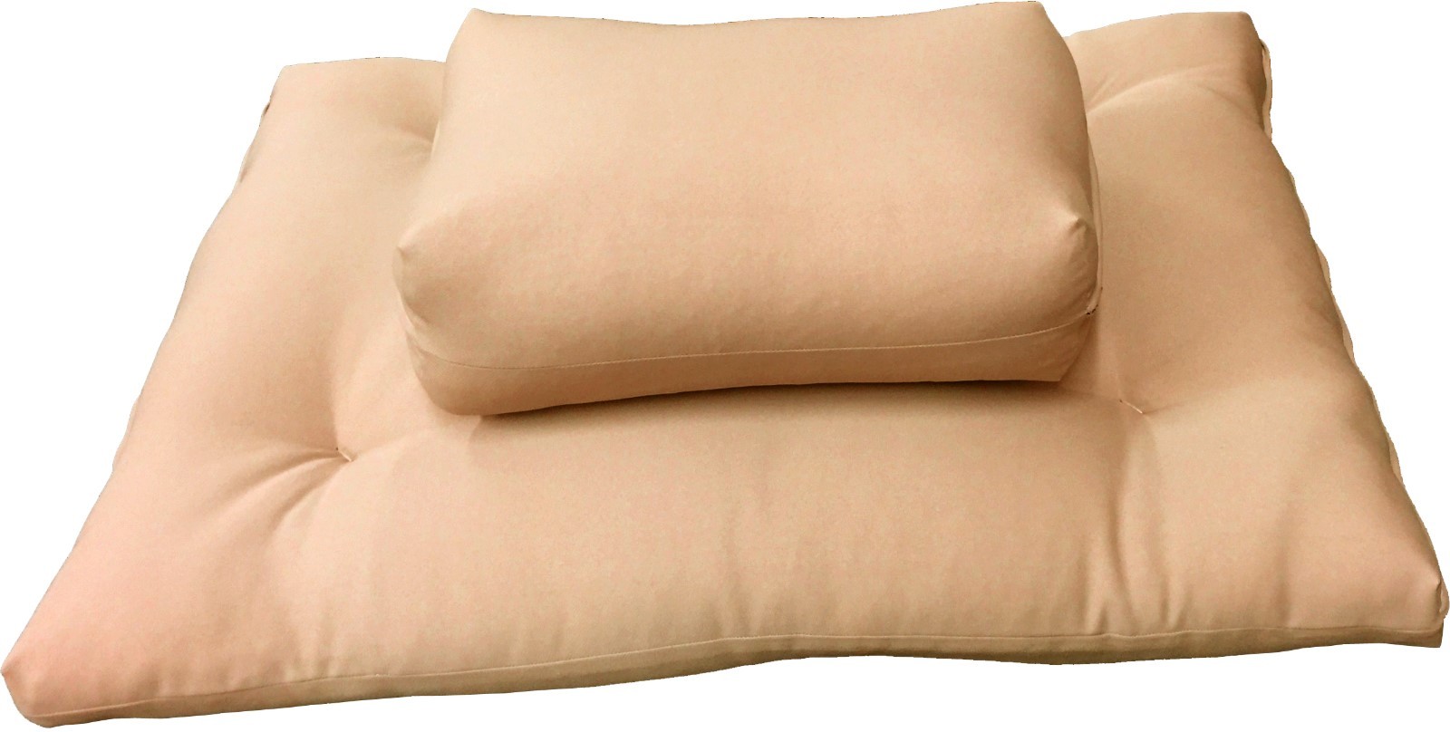 Peach Zabuton Zafu Set, Yoga Meditation Cushions, Floor Sitting Seats, Kneel