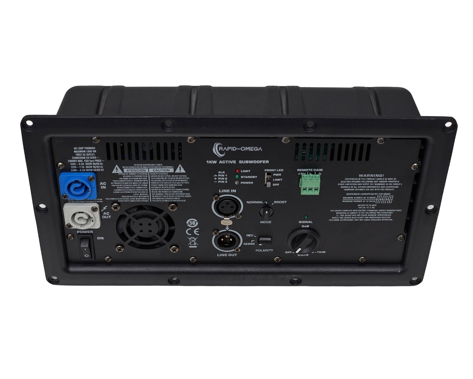 Replacement Amplifier for QSC KW181, KLA181, K-Sub Module Powered Speakers