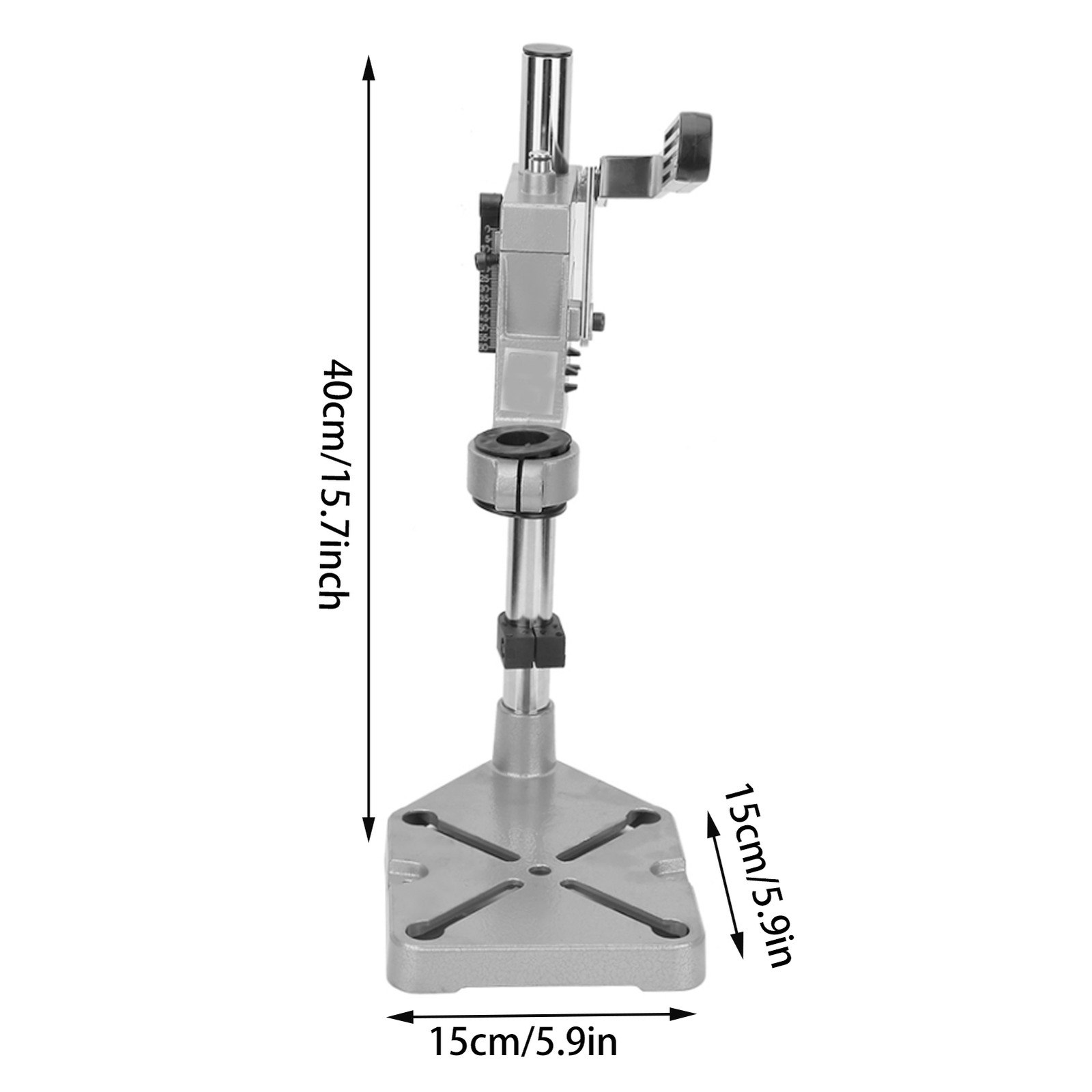 Bench Clamp Drill Press Stand Adjustable Drilling Pedestal Workbench Holder