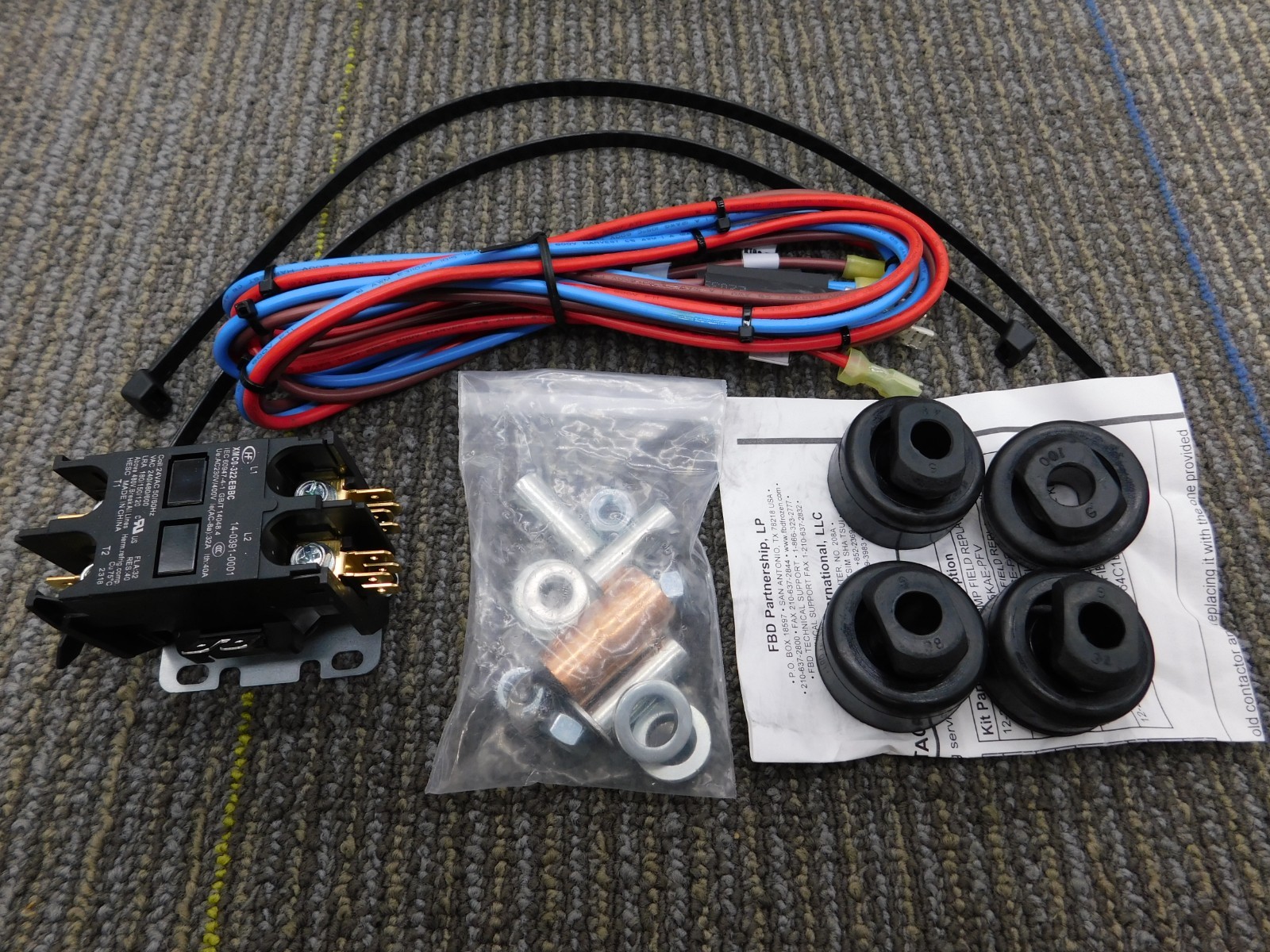 FBD FROZEN BEVERAGE DISPENSER E-BOX CONTACTOR & CAPACITOR REPLACEMENT KIT