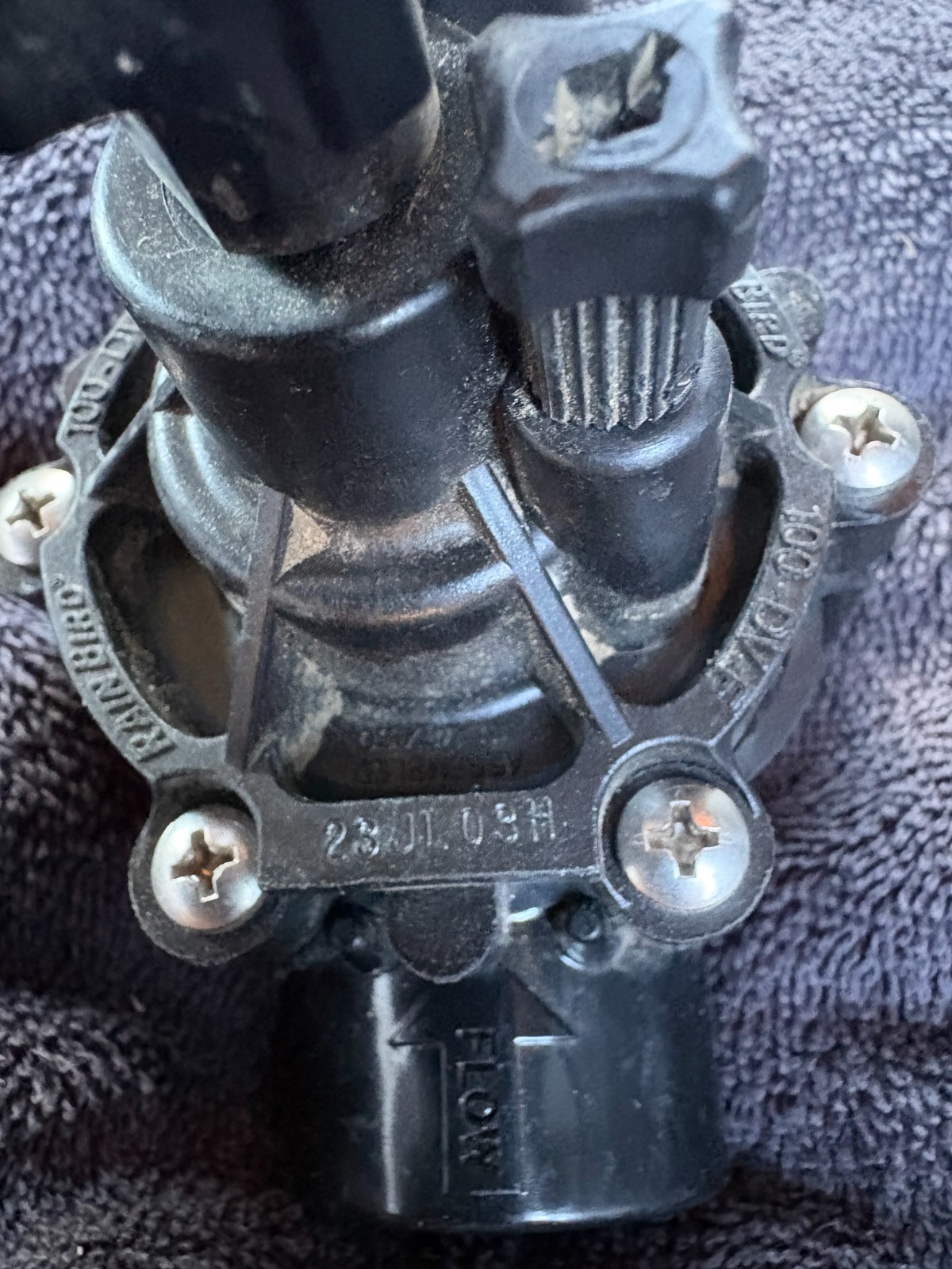 Rain Bird 100DVFSS 1" Inline Plastic Residential Irrigation Valve with Flow