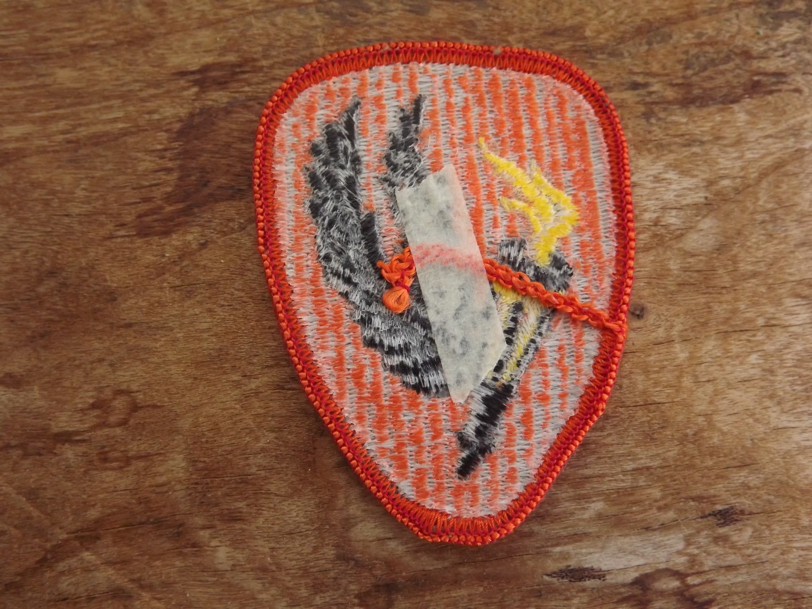 Army Aviation Center & School Patch, Orange Border - INV# C985