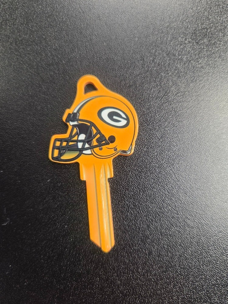 NFL GREEN BAY PACKERS HELMET SCHLAGE SC1 KEYBLANK - READ DETAILS BELOW