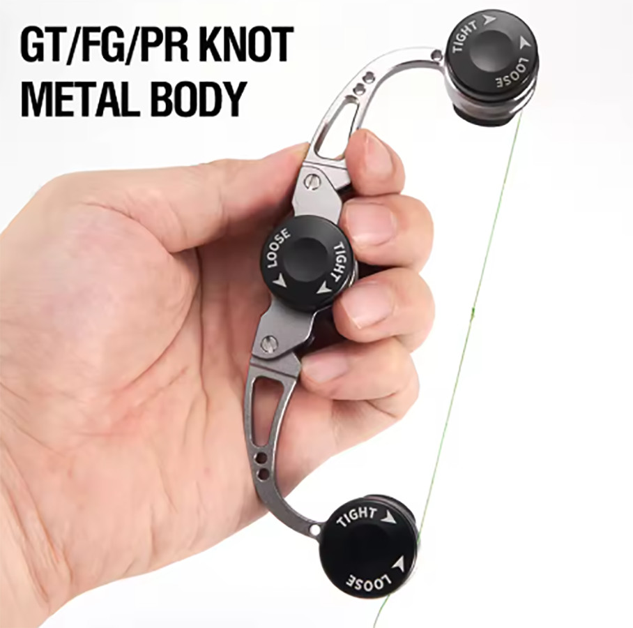 1PC Foldable Knotter Metal Fishing Line GT/FG/PR Knot Device Tie Tool for Braide