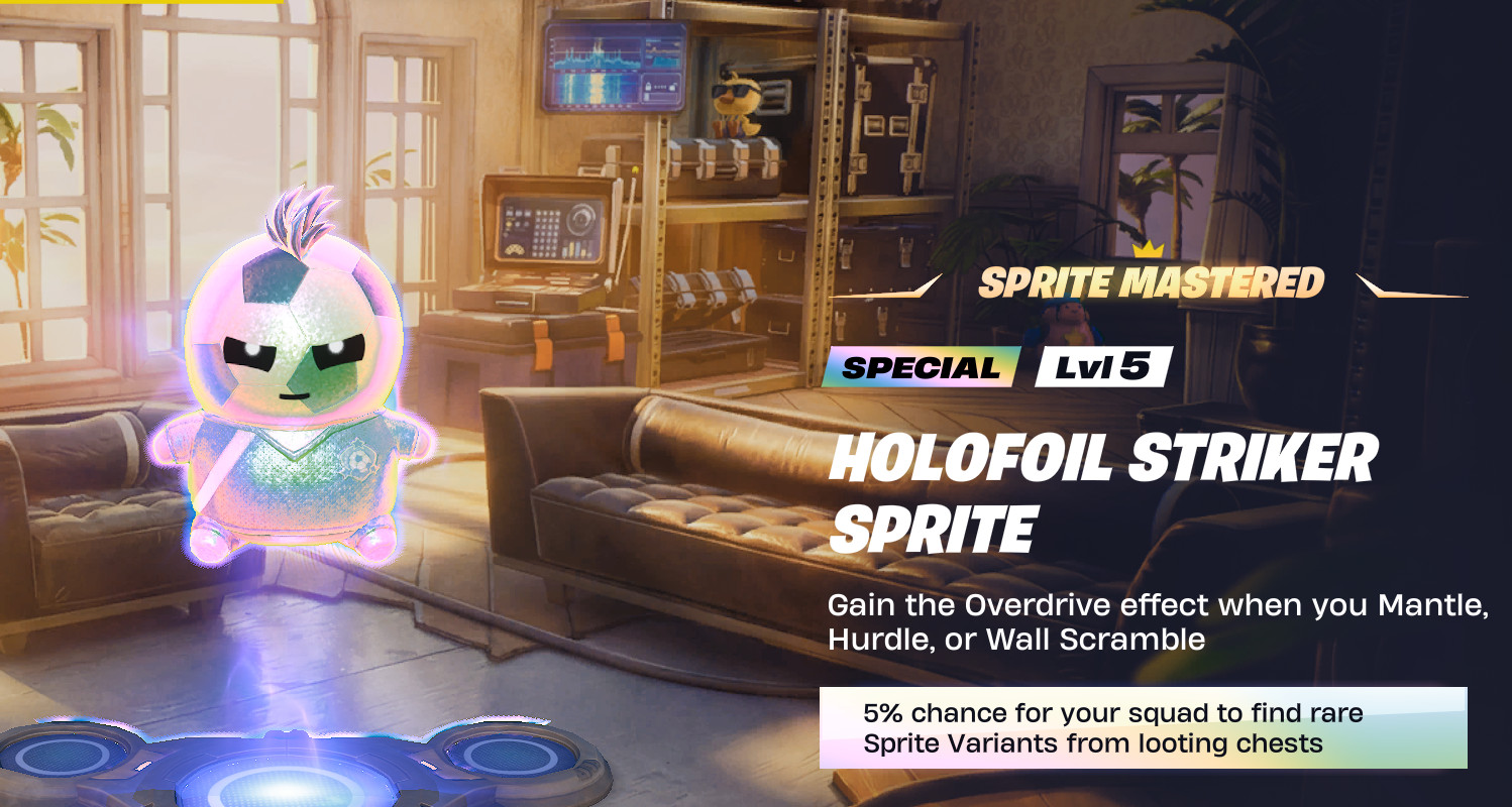 HOLOFOIL STRIKER SPRITE BOT LOBBY I (CHEAPEST MASTERED) Back-bling ready