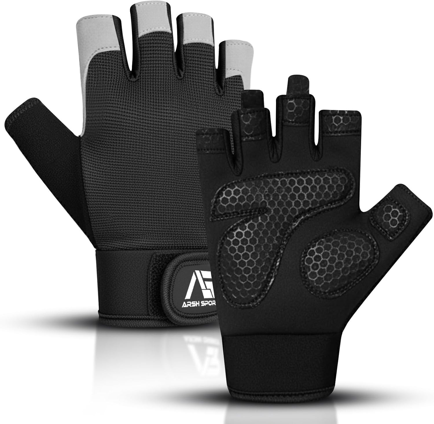 Breathable Gym Gloves for Men & Women–Lightweight,Non-Slip Workout Gloves with F