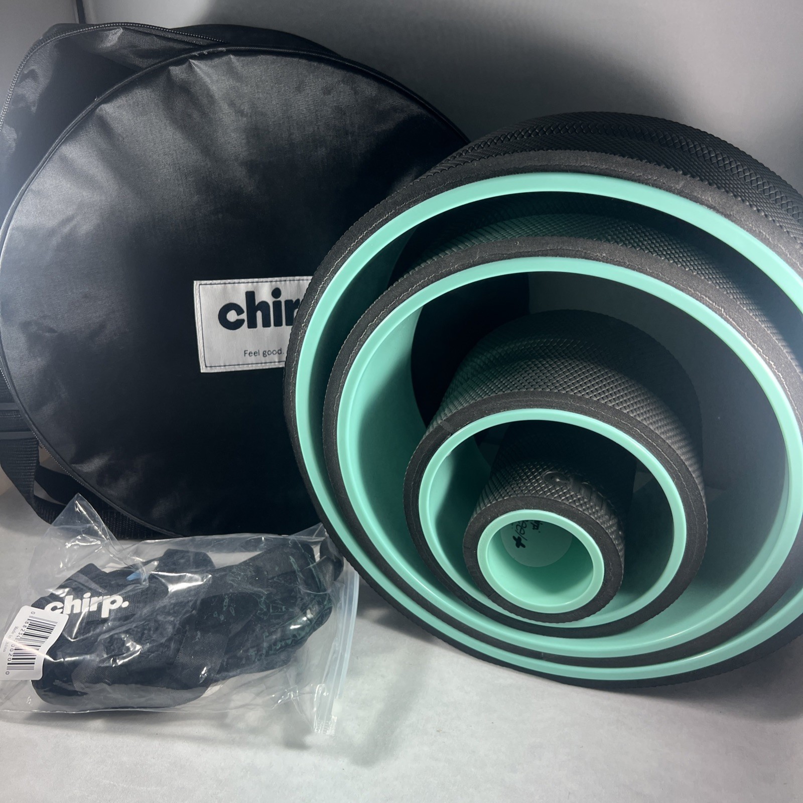 Chirp Relief Wheel Back & Neck Pain Set 4 Pack And Posture Corrector + Carry bag