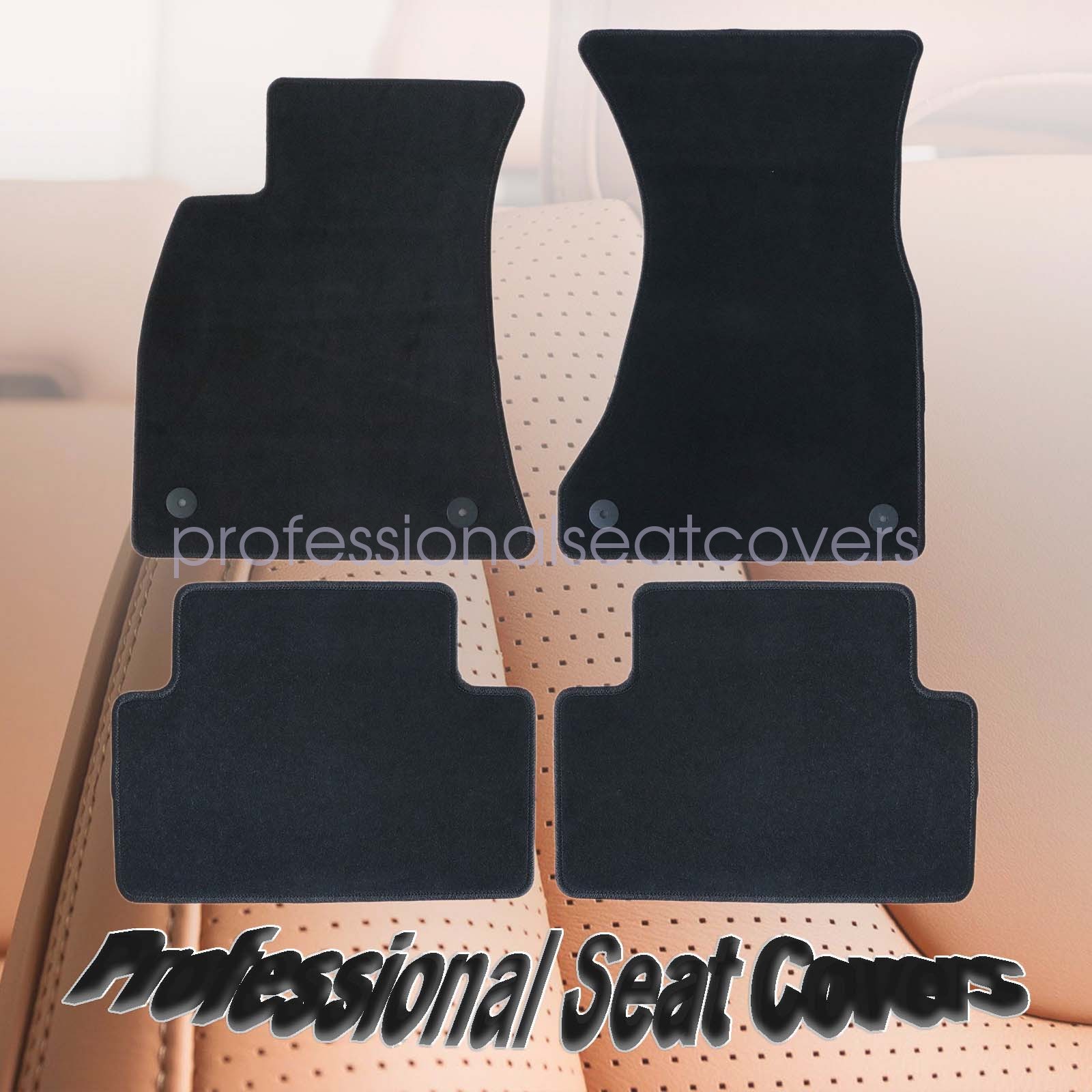 For 2022-2025 Audi A4 S4 RS4 Replacement Velour Floor Mats Liners Black Full Set