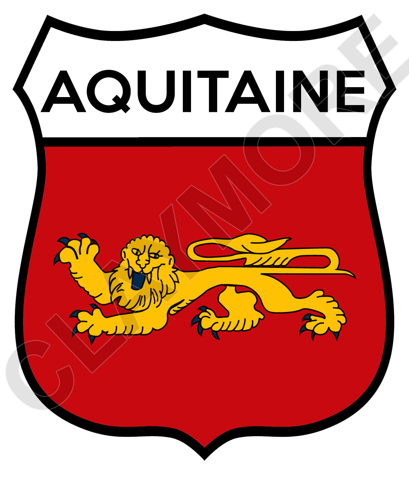 AQUITAINE France Paris French car sticker camper van Motorcycle truck