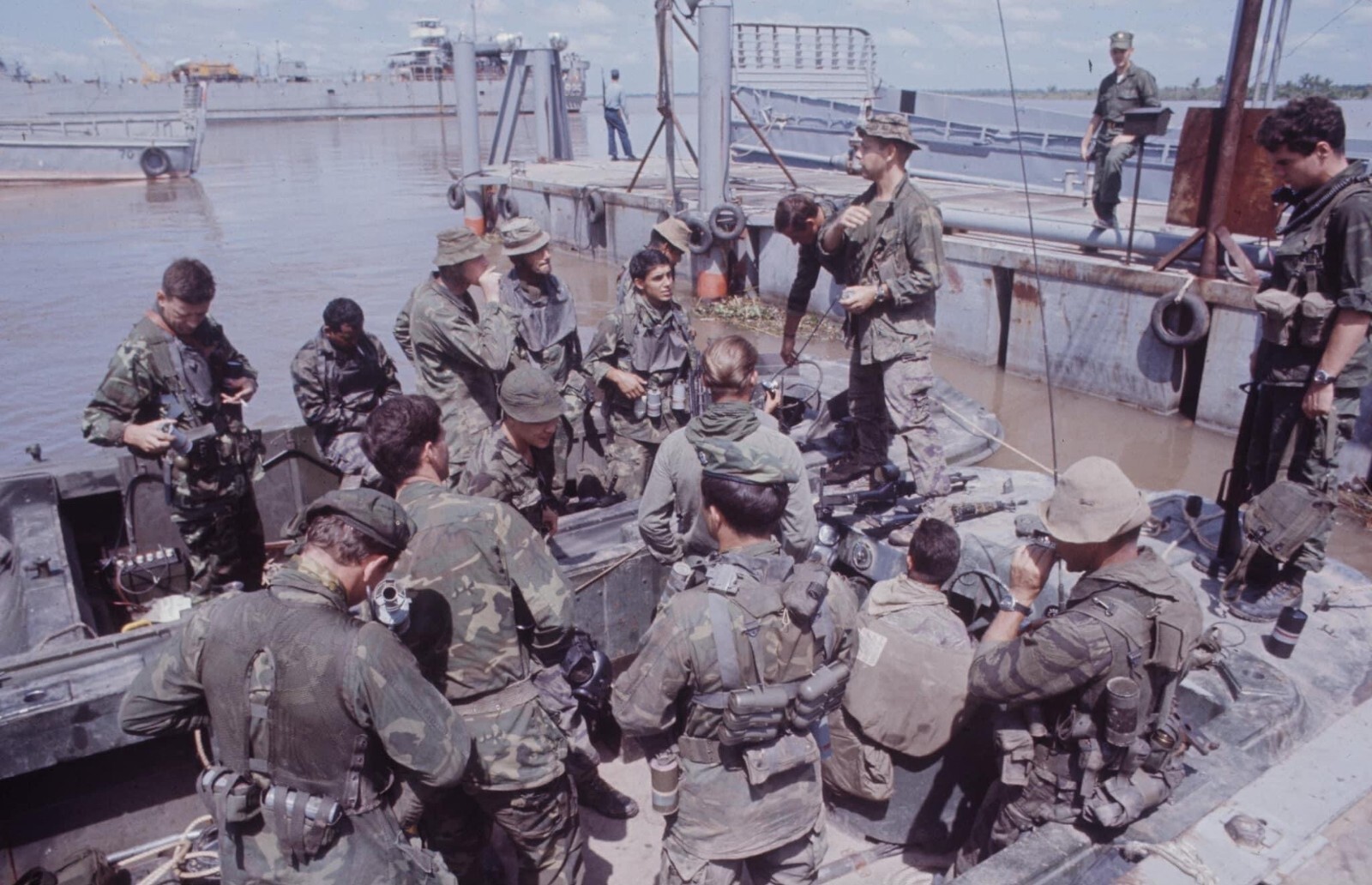 Vietnam War Photo  / US Navy SEALS in Action Vietnam Delta 1967 Southeast Asia