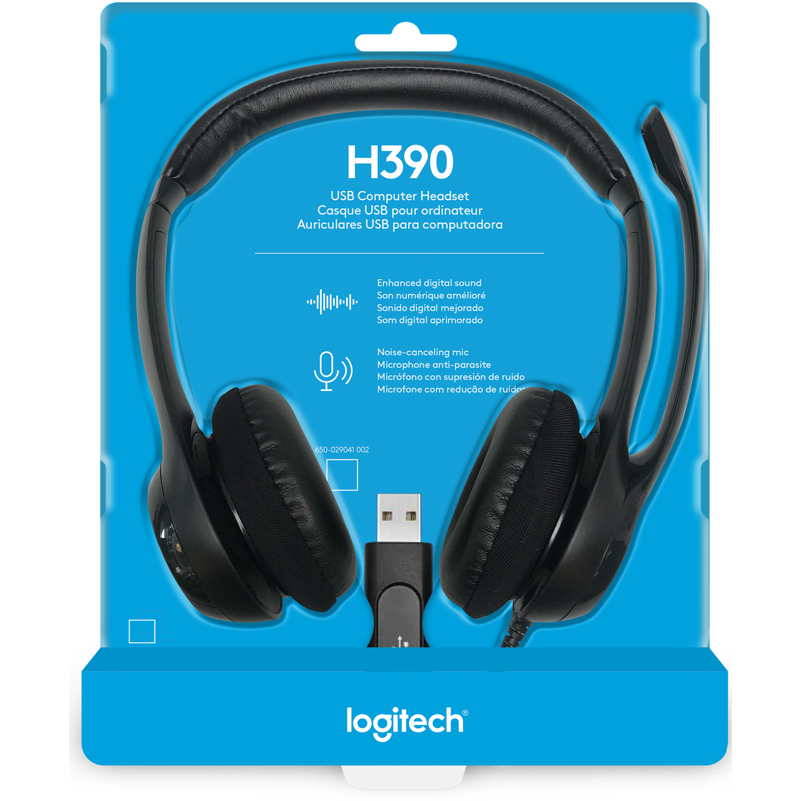 Logitech H390 USB Headset with Noise-Canceling Microphone
