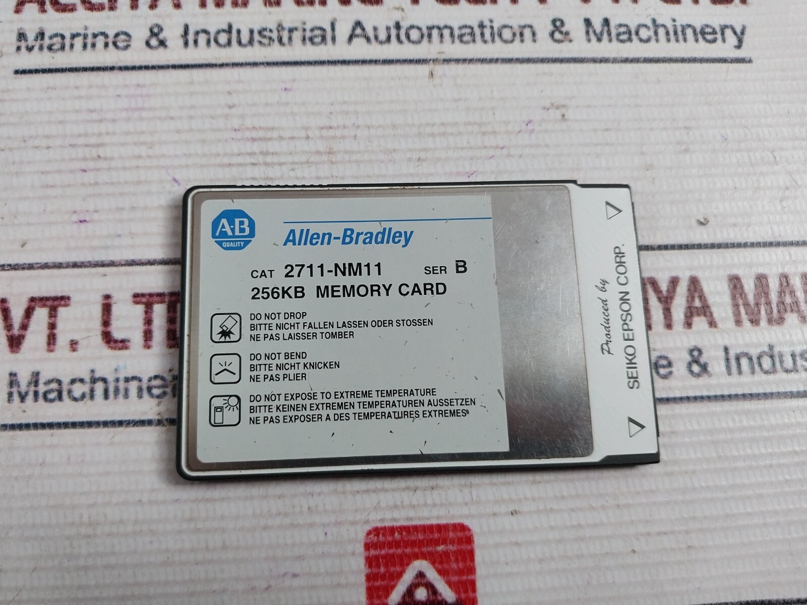 Allen-Bradley 2711-NM11 Linear Flash Memory Card 256KB Series B