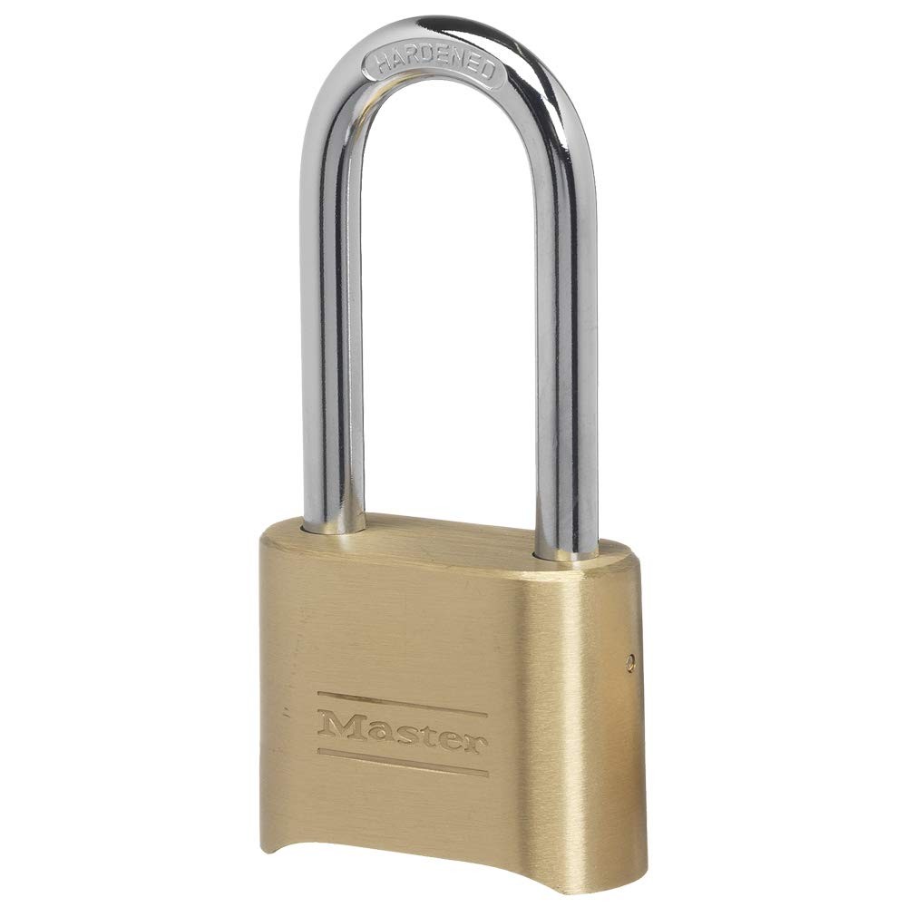 Master Lock 175LH 2' Wide Set Your Own Combination 2-1/4 Inch, Brass Finish